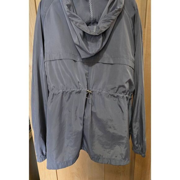 Light Gray Sweet Wanderer Hooded Lightweight Jacket With Adjustable Waist & Zipp - Picture 3 of 8